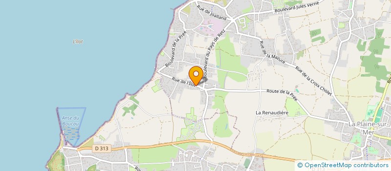 localisation de l'entreprise MONSIEUR CEDRIC PAUVERT à LA PLAINE-SUR-MER