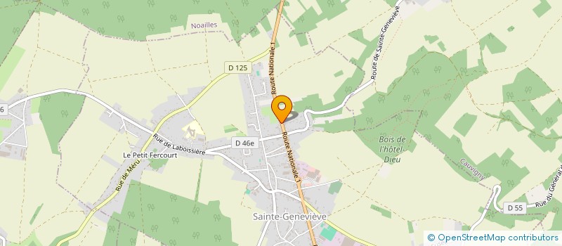 localisation de l'entreprise MONSIEUR CEDRIC PECOURT  SAINTE-GENEVIEVE