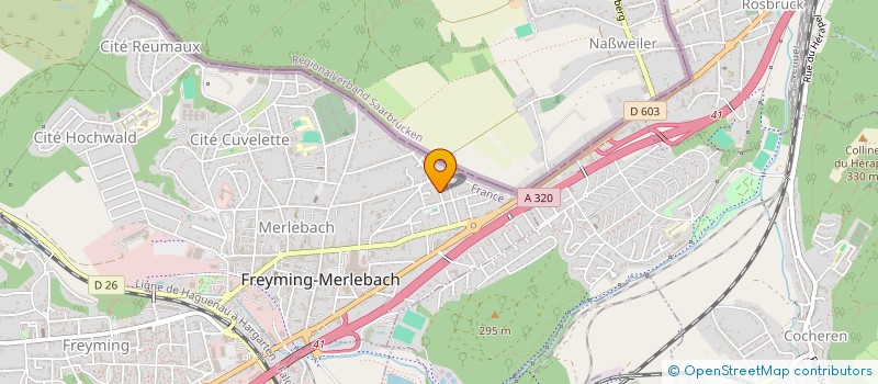 localisation de l'entreprise MONSIEUR CEDRIC PEISERT  FREYMING-MERLEBACH