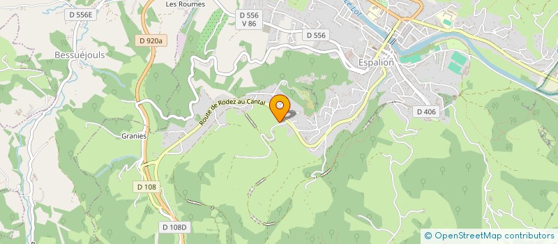 localisation de l'entreprise MONSIEUR CEDRIC PELAMOURGUES à ESPALION