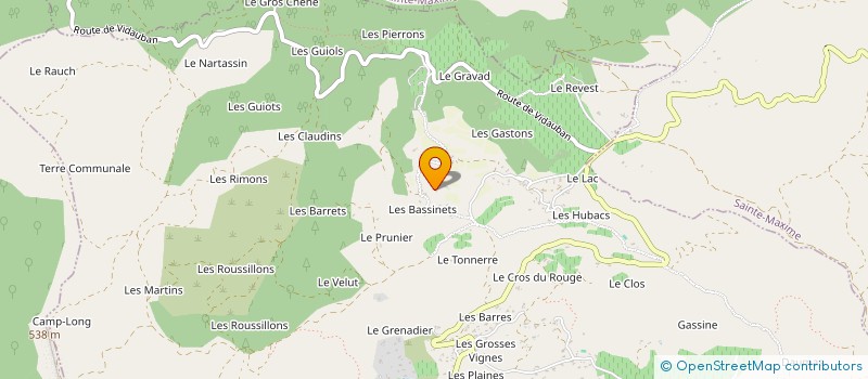 localisation de l'entreprise MONSIEUR CEDRIC PELECK  LE PLAN-DE-LA-TOUR