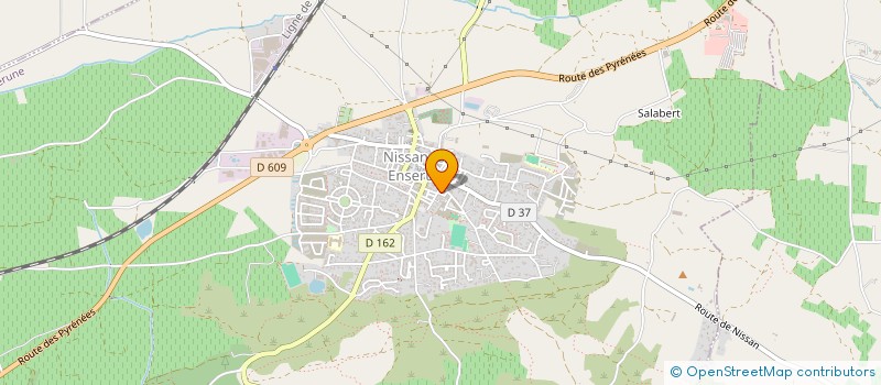 localisation de l'entreprise MONSIEUR CEDRIC PENTINAT  NISSAN-LEZ-ENSERUNE