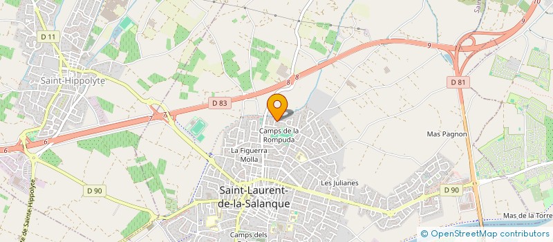 localisation de l'entreprise MONSIEUR CEDRIC PERCEBOIS  SAINT-LAURENT-DE-LA-SALANQUE