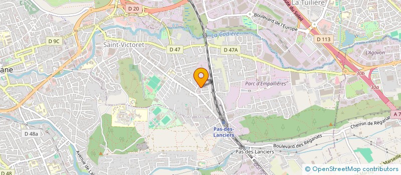 localisation de l'entreprise MONSIEUR CEDRIC PEREZ  SAINT-VICTORET