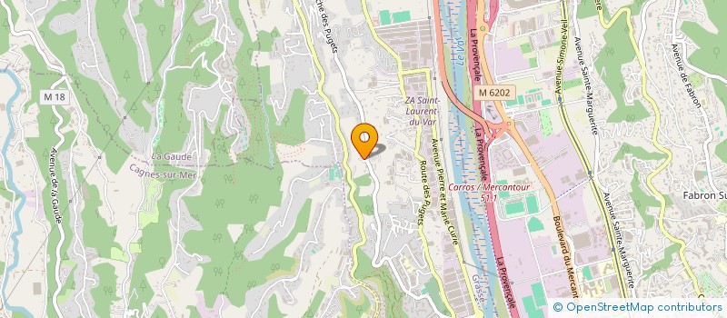 localisation de l'entreprise MONSIEUR CEDRIC PEREZ  SAINT-LAURENT-DU-VAR