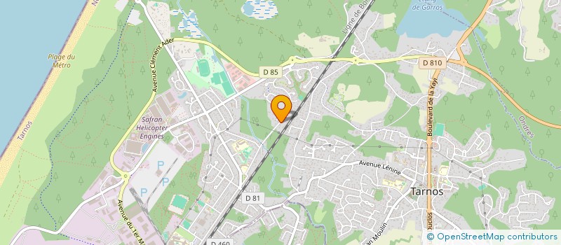 localisation de l'entreprise MONSIEUR CEDRIC PEREZ  TARNOS