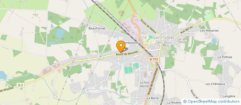 localisation de l'entreprise MONSIEUR CEDRIC PERRAIS à SAINT-GILDAS-DES-BOIS