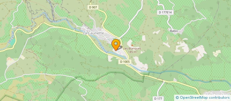 localisation de l'entreprise MONSIEUR CEDRIC PERRET  FELINES-MINERVOIS