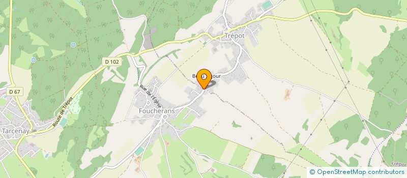 localisation de l'entreprise MONSIEUR CEDRIC PERROT-AUDET  TARCENAY-FOUCHERANS