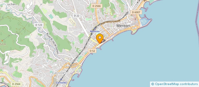 localisation de l'entreprise MONSIEUR CEDRIC PETILLOT  MENTON