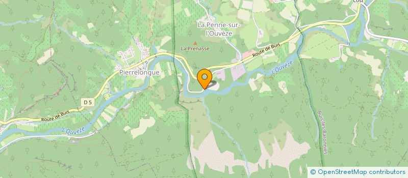 localisation de l'entreprise MONSIEUR CEDRIC PETIT  LA PENNE-SUR-L'OUVEZE