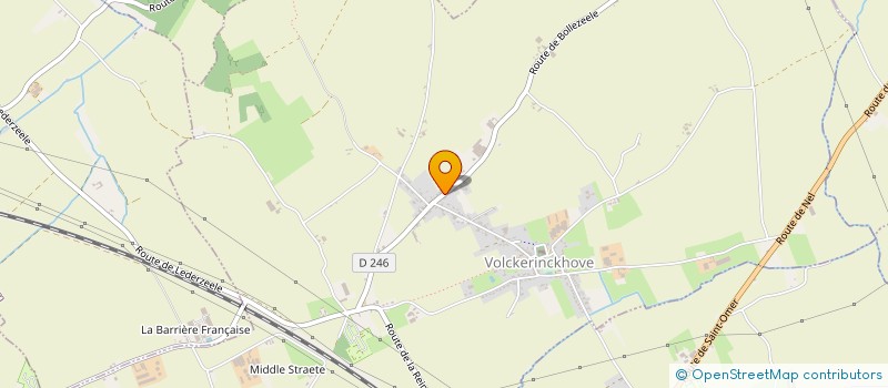 localisation de l'entreprise MONSIEUR CEDRIC PEUPLE  VOLCKERINCKHOVE