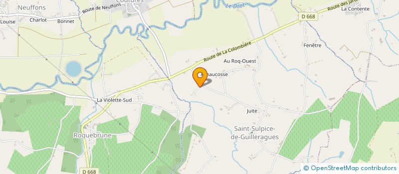 localisation de l'entreprise MONSIEUR CEDRIC PEYREBRUNE  ST-SULPICE-DE-GUILLERAGUES