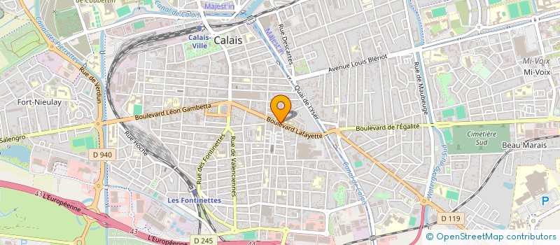 localisation de l'entreprise MONSIEUR CEDRIC PHILIPPE  CALAIS