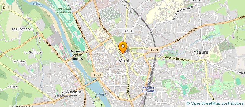 localisation de l'entreprise MONSIEUR CEDRIC PICHELIN  MOULINS