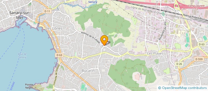 localisation de l'entreprise MONSIEUR CEDRIC PICHOT à SIX-FOURS-LES-PLAGES