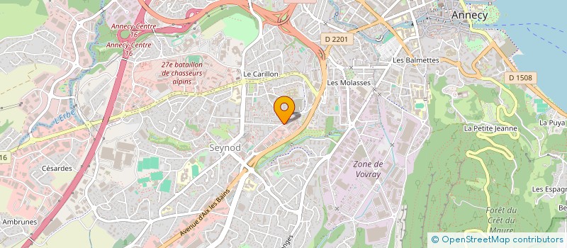 localisation de l'entreprise MONSIEUR CEDRIC PICHOT à ANNECY