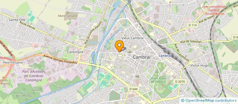 localisation de l'entreprise MONSIEUR CEDRIC PIETTE  CAMBRAI