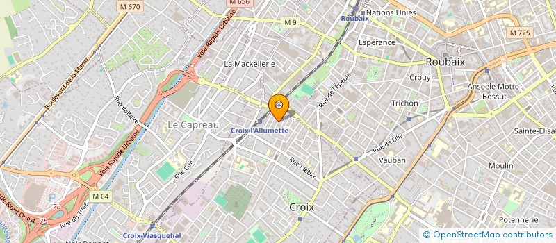 localisation de l'entreprise MONSIEUR CEDRIC PINCHON à CROIX