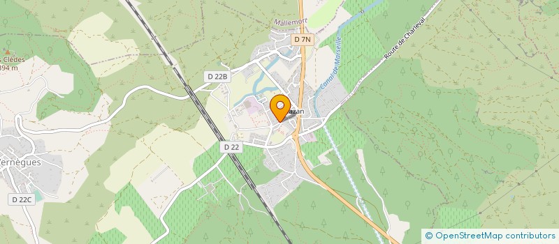 localisation de l'entreprise MONSIEUR CEDRIC PINET  VERNEGUES