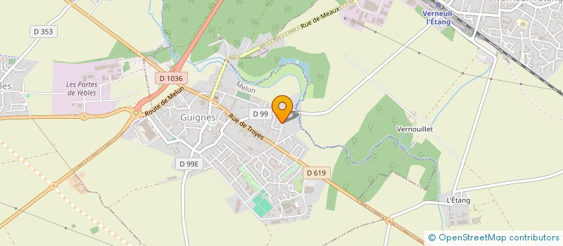 localisation de l'entreprise MONSIEUR CEDRIC PINTO à GUIGNES