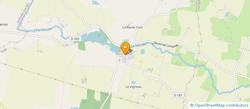 localisation de l'entreprise MONSIEUR CEDRIC PLAQUET  OMBREE D'ANJOU