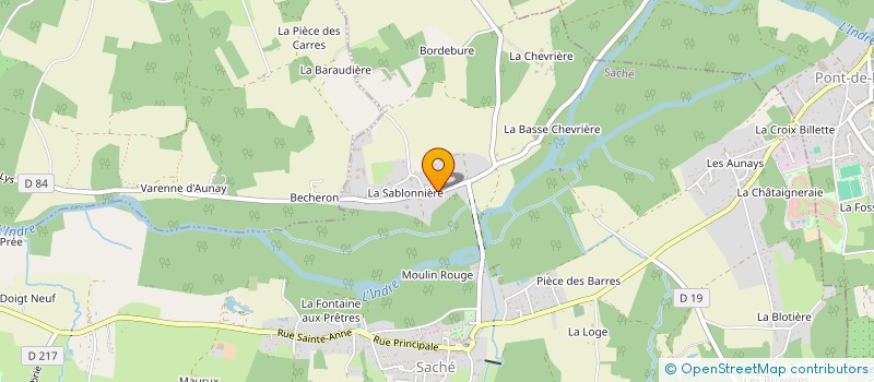 localisation de l'entreprise MONSIEUR CEDRIC PLEURDEAU  SACHE