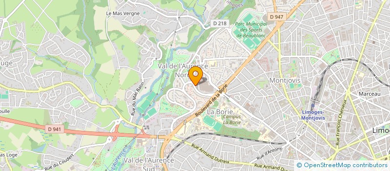 localisation de l'entreprise MONSIEUR CEDRIC POILLION à LIMOGES