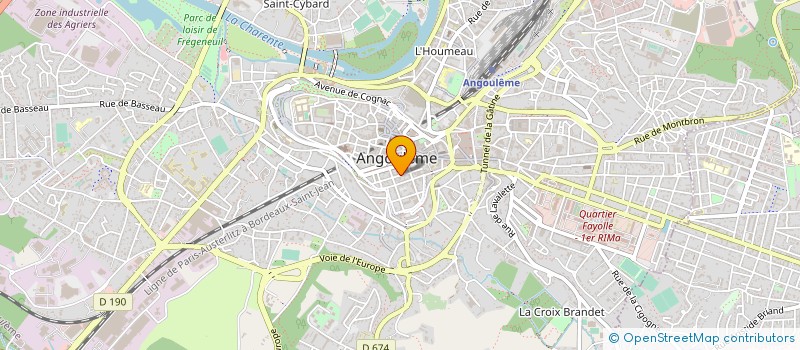 localisation de l'entreprise MONSIEUR CEDRIC POIRIER à ANGOULEME