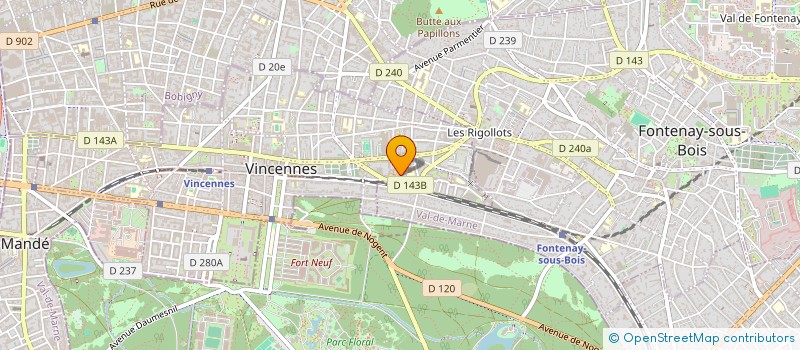 localisation de l'entreprise MONSIEUR CEDRIC POITOU à VINCENNES