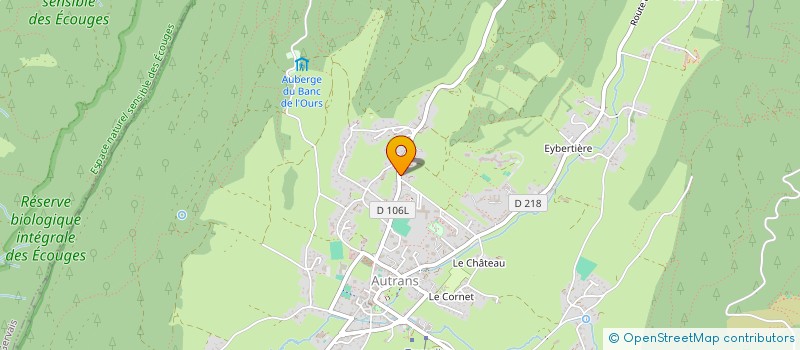 localisation de l'entreprise MONSIEUR CEDRIC POLERE  AUTRANS-MEAUDRE EN VERCORS