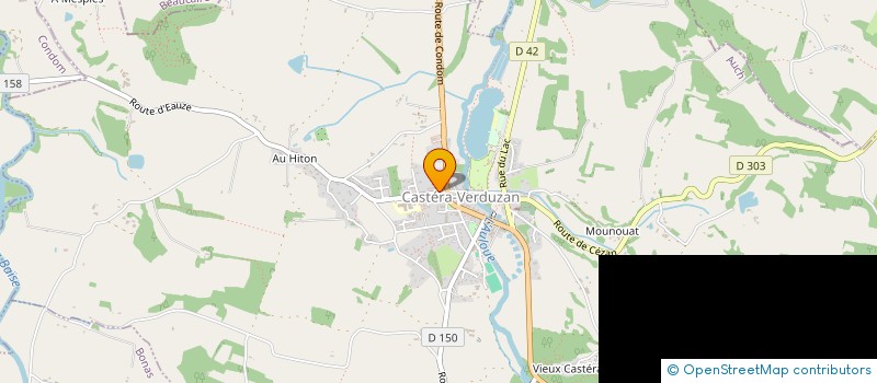 localisation de l'entreprise MONSIEUR CEDRIC POLES  CASTERA-VERDUZAN