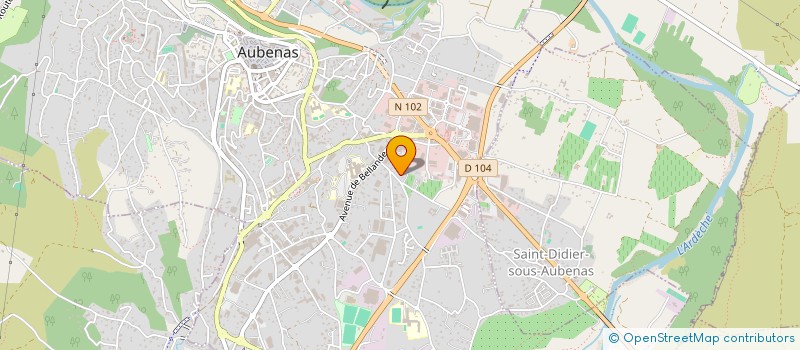 localisation de l'entreprise MONSIEUR CEDRIC POMEON  AUBENAS