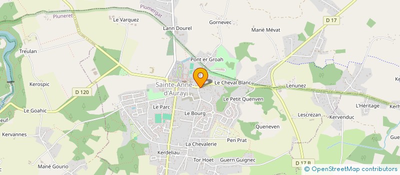 localisation de l'entreprise MONSIEUR CEDRIC PONGE à SAINTE-ANNE-D'AURAY
