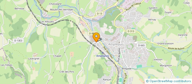 localisation de l'entreprise MONSIEUR CEDRIC PONTET  AMPLEPUIS