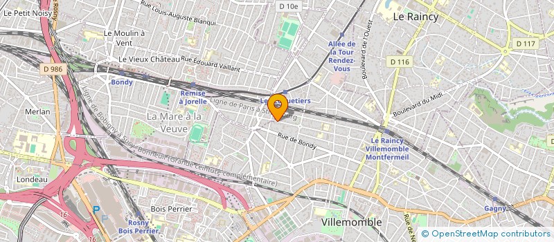 localisation de l'entreprise MONSIEUR CEDRIC PORQUET  VILLEMOMBLE