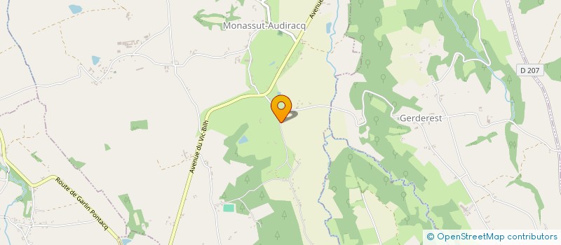 localisation de l'entreprise MONSIEUR CEDRIC PORTALET  MONASSUT-AUDIRACQ