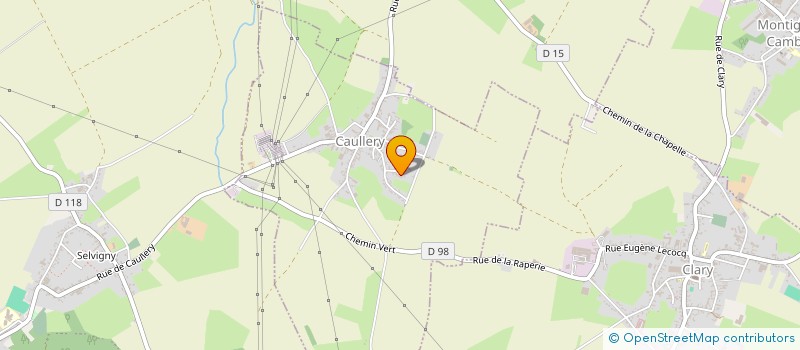 localisation de l'entreprise MONSIEUR CEDRIC POTEL  CAULLERY