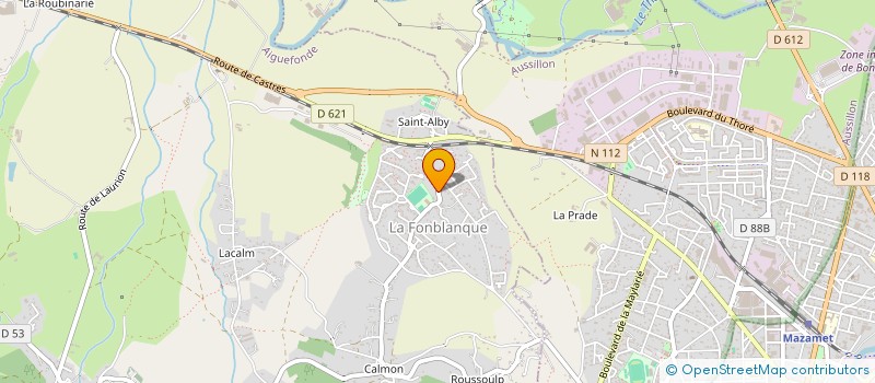 localisation de l'entreprise MONSIEUR CEDRIC POTIER  AIGUEFONDE