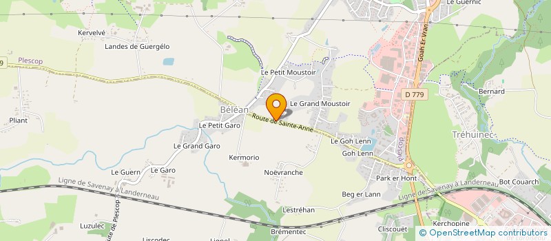 localisation de l'entreprise MONSIEUR CEDRIC POUGIS  PLESCOP