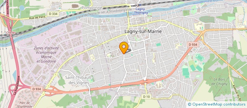 localisation de l'entreprise MONSIEUR CEDRIC POUILLON  LAGNY-SUR-MARNE