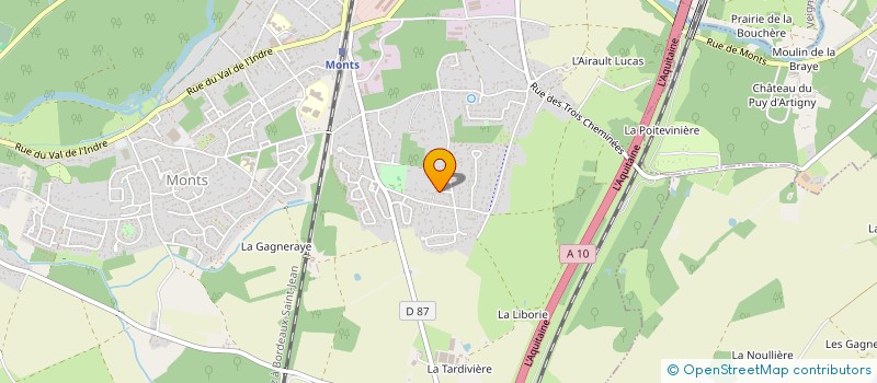 localisation de l'entreprise MONSIEUR CEDRIC POUPEAU  MONTS