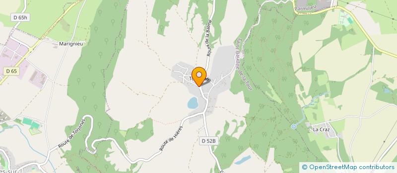 localisation de l'entreprise MONSIEUR CEDRIC POVERO  SAINT-BAUDILLE-DE-LA-TOUR