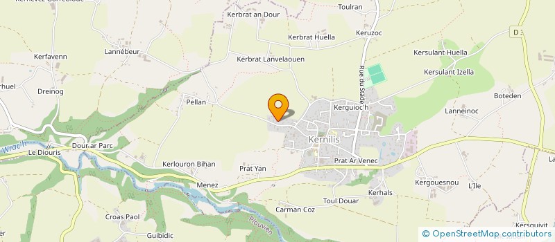 localisation de l'entreprise MONSIEUR CEDRIC PRADIER  LANNILIS