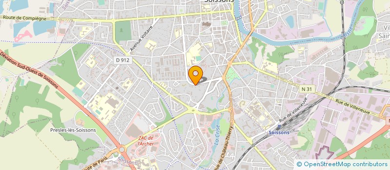 localisation de l'entreprise MONSIEUR CEDRIC PRIGENT à SOISSONS