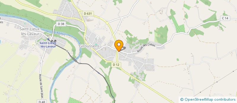 localisation de l'entreprise MONSIEUR CEDRIC PROD'HOMME  GIROUSSENS