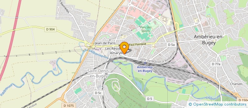 localisation de l'entreprise MONSIEUR CEDRIC PUVILLAN à AMBERIEU-EN-BUGEY