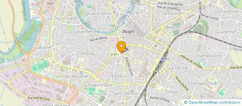 localisation de l'entreprise MONSIEUR CEDRIC RACLET à NIORT