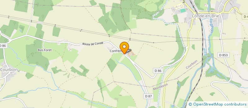 localisation de l'entreprise MONSIEUR CEDRIC RAHIR  COURBOIN