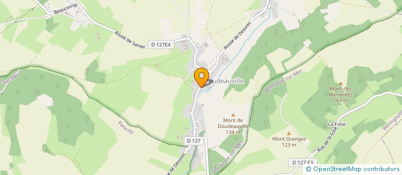 localisation de l'entreprise MONSIEUR CEDRIC RAMBUR  DOUDEAUVILLE